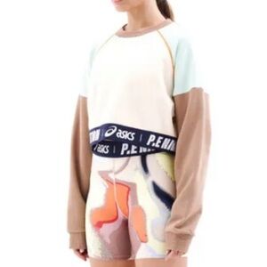 P.E. Nation X ASICS Kenko Sweat Sweatshirt Cropped Long Sleeve XL E